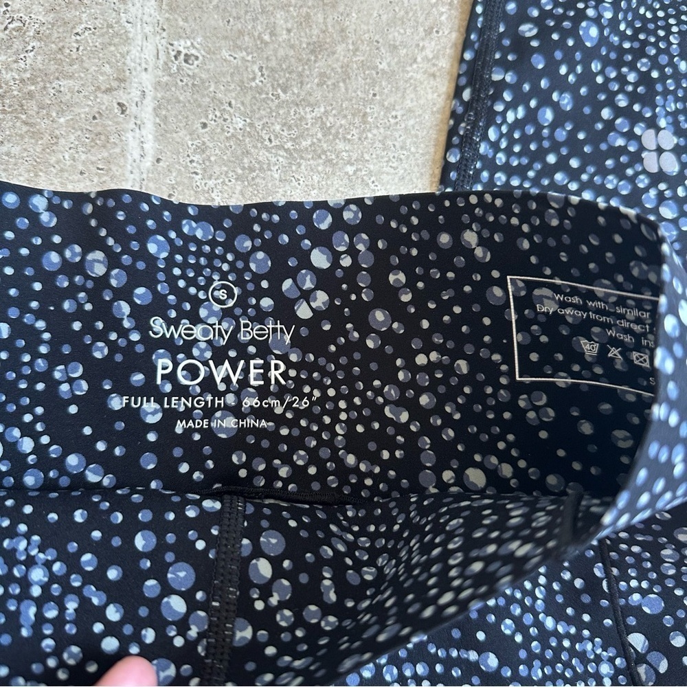 SWEATY BETTY POWER HIGH WAIST FULL LENGTH WORK OUT LEGGINGS - Picture 5 of 10
